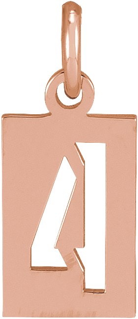 Pierced Numeral Necklace or Pendant
