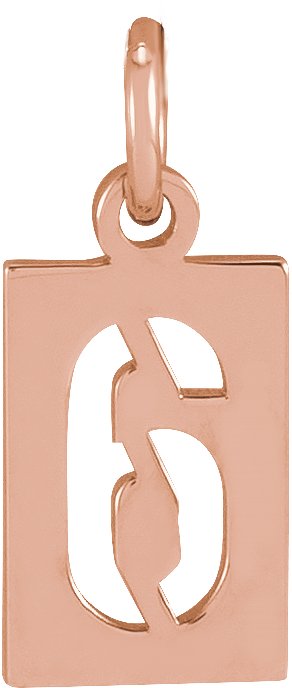 Pierced Numeral Necklace or Pendant