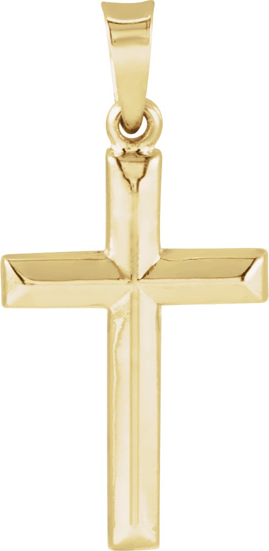 14K Yellow 17x12 mm Cross Pendant Ref 17886790