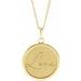 14K Yellow Love Engraved Disc 16-18
