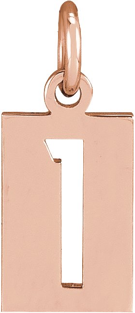 Pierced Numeral Necklace or Pendant