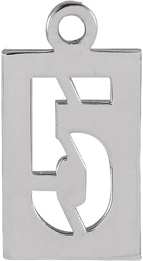 Pierced Numeral Dangle