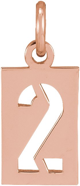 Pierced Numeral Necklace or Pendant