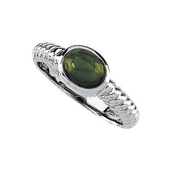 Genuine Green Tourmaline Ring 8 x 6mm Ref 479863