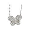 SS Cubic Zirconia Butterfly Necklace Ref 572636