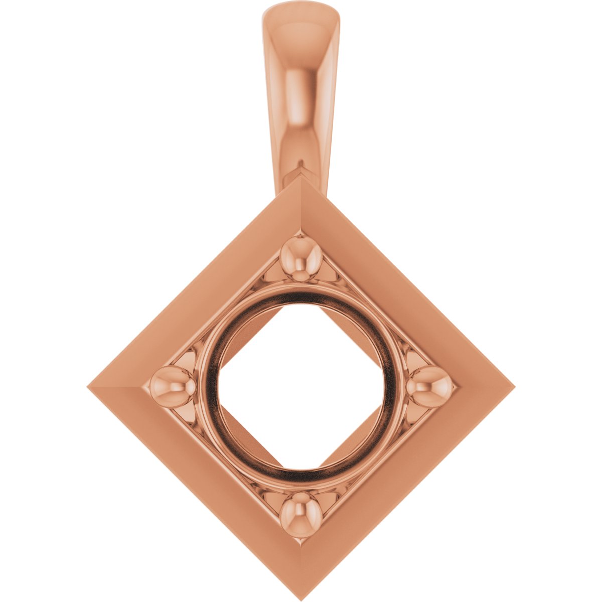 Claw-Prong Bezel-Style Solitaire Charm/Pendant