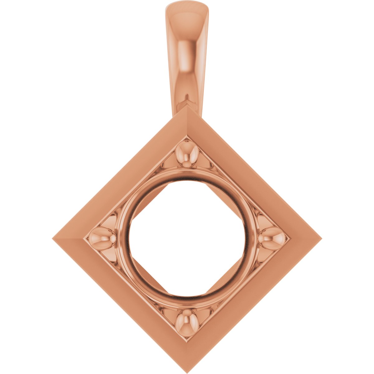 Claw-Prong Bezel-Style Solitaire Charm/Pendant