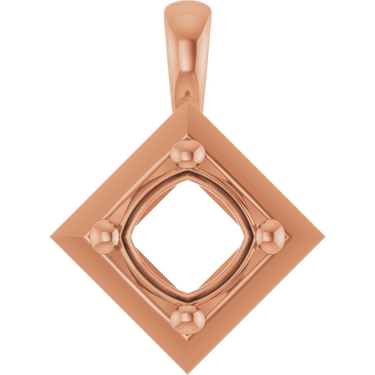Claw-Prong Bezel-Style Solitaire Charm/Pendant