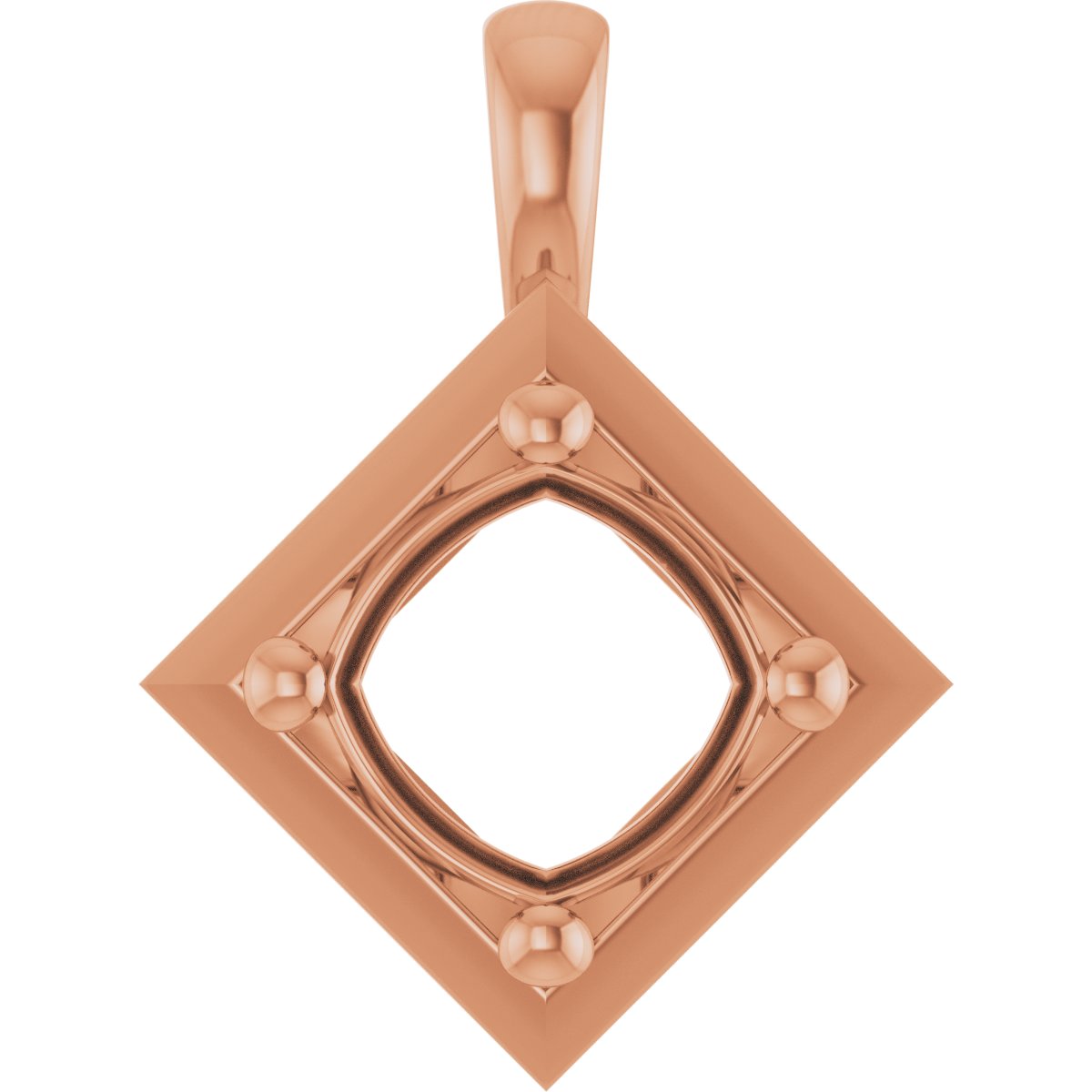 Claw-Prong Bezel-Style Solitaire Charm/Pendant