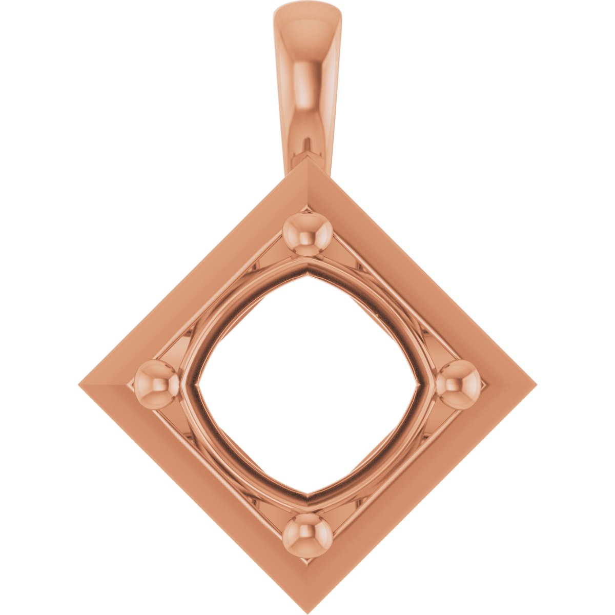 Claw-Prong Bezel-Style Solitaire Charm/Pendant