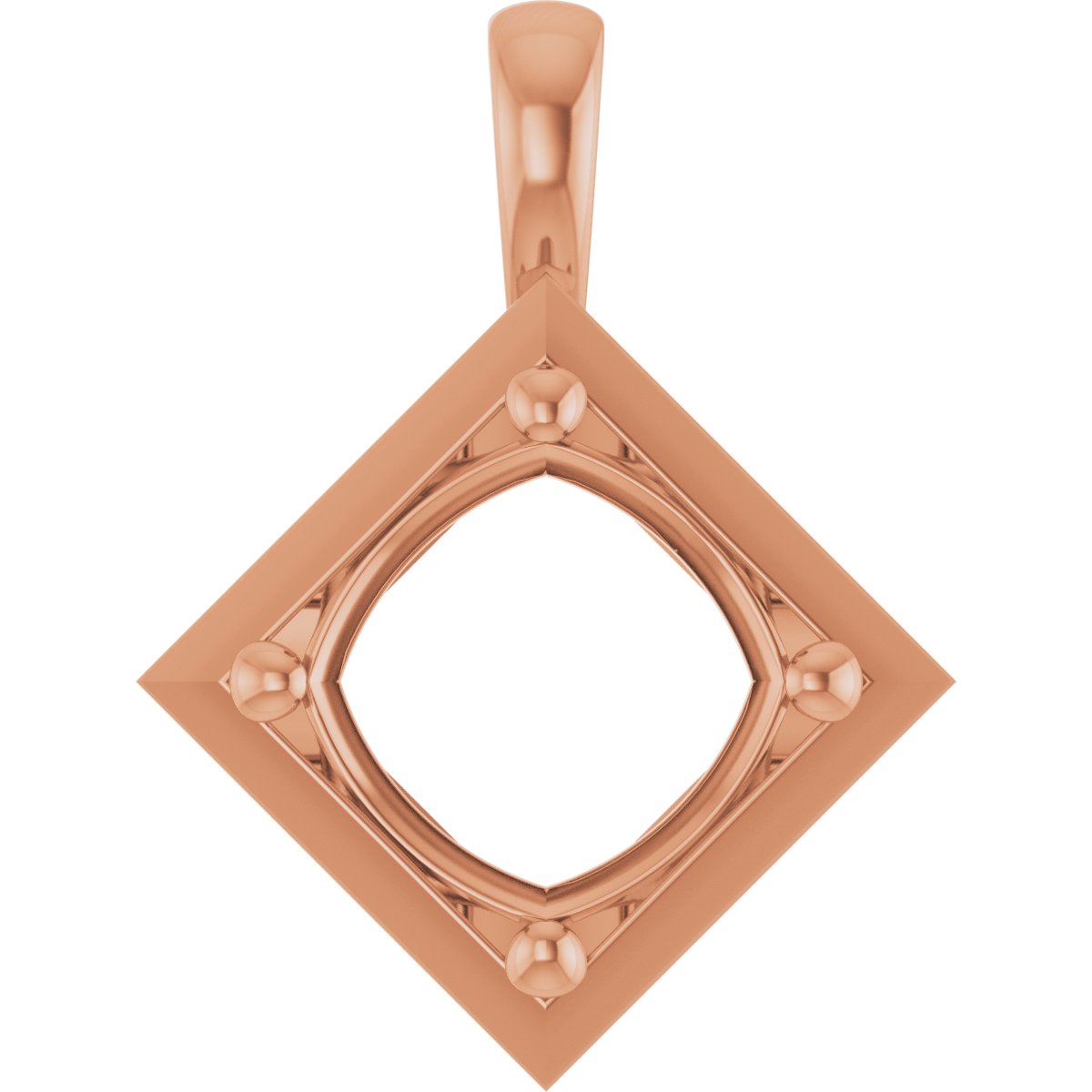 Claw-Prong Bezel-Style Solitaire Charm/Pendant