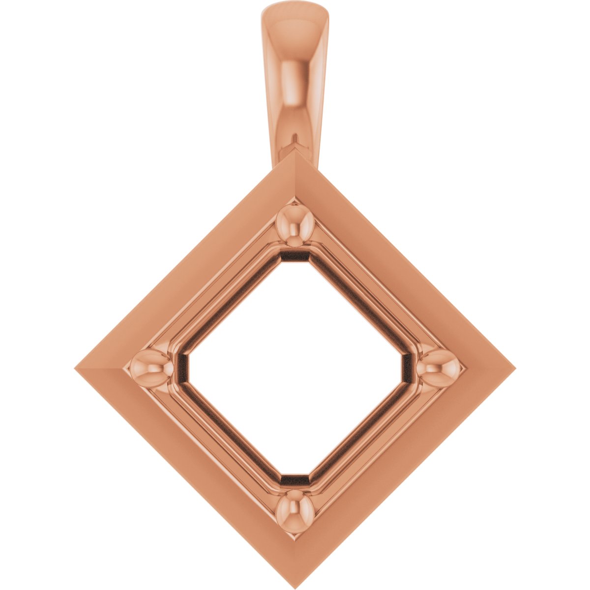 Claw-Prong Bezel-Style Solitaire Charm/Pendant