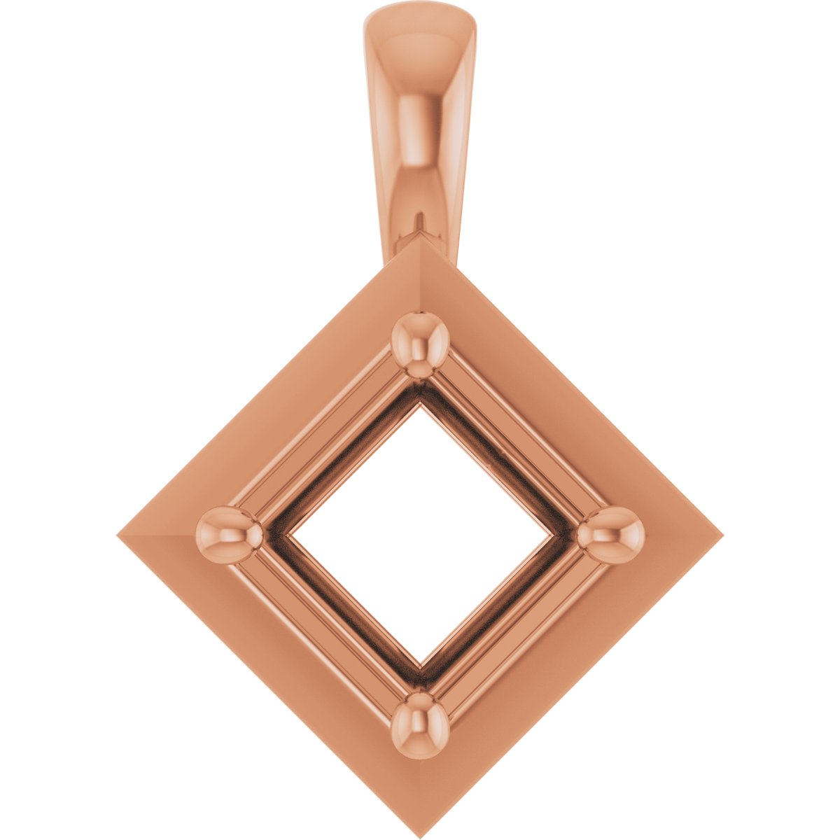 Claw-Prong Bezel-Style Solitaire Charm/Pendant
