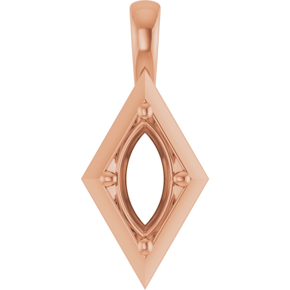 Claw-Prong Bezel-Style Solitaire Charm/Pendant