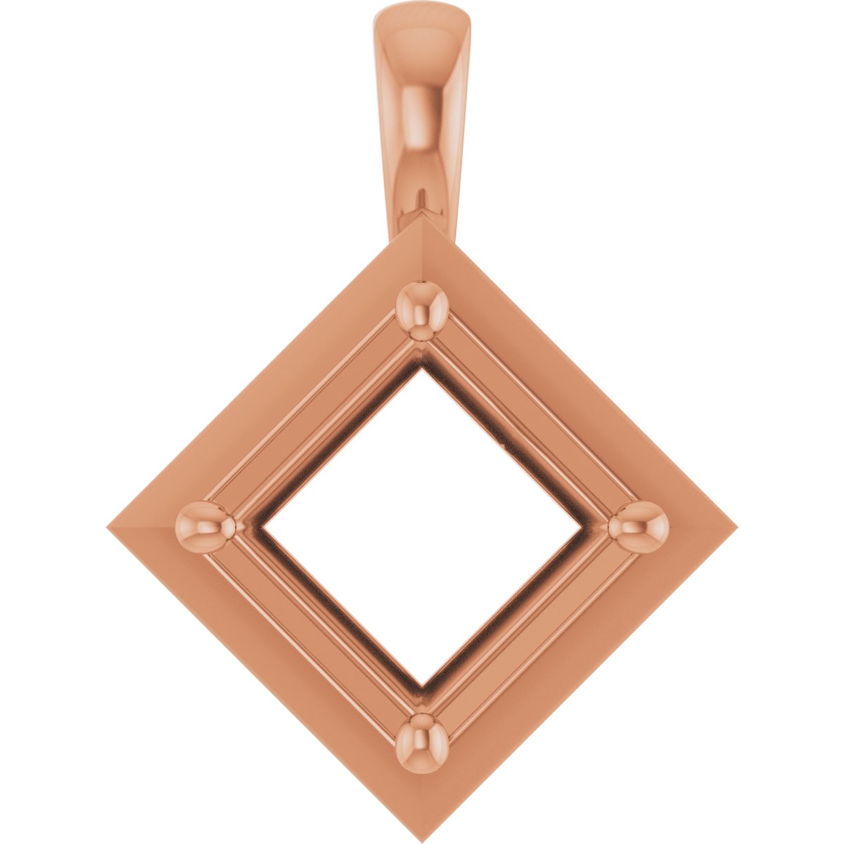 Claw-Prong Bezel-Style Solitaire Charm/Pendant