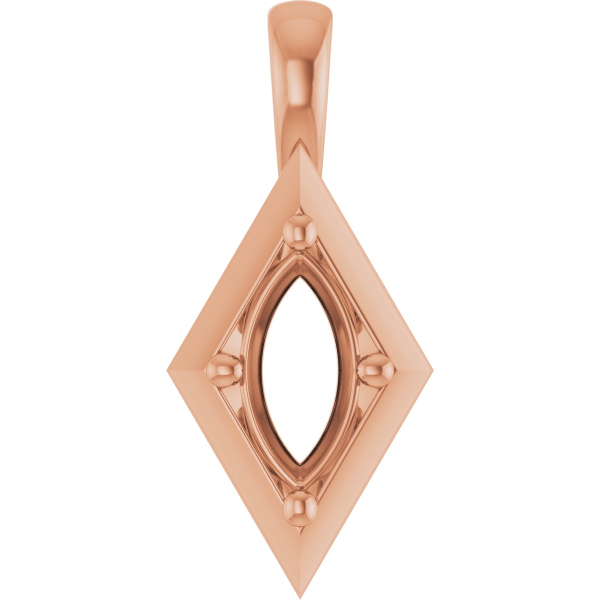 Claw-Prong Bezel-Style Solitaire Charm/Pendant