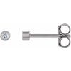 Platinum .04 CTW Diamond Micro Bezel Set Earrings Ref 17485554