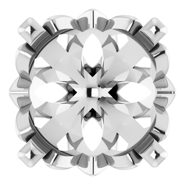 Round 4-Prong Earring Setting