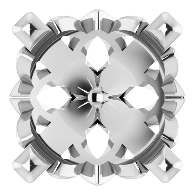 Round 4-Prong Earring Setting