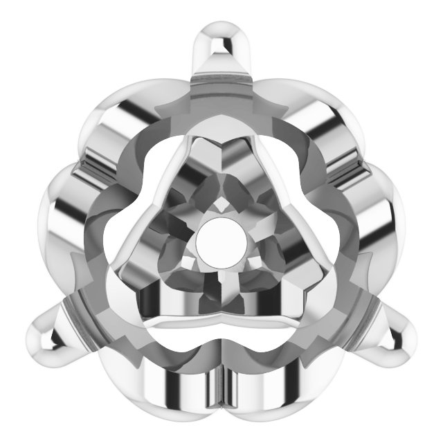 Round 3-Prong Earring Setting