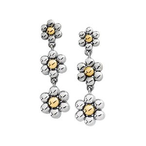 Two Tone Metal Fashion Earrings Ref 633250