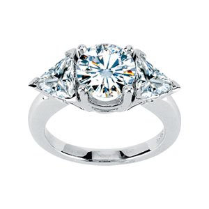 Created Moissanite Engagement Ring 6.5mm 2.75 CTW Ref 205620