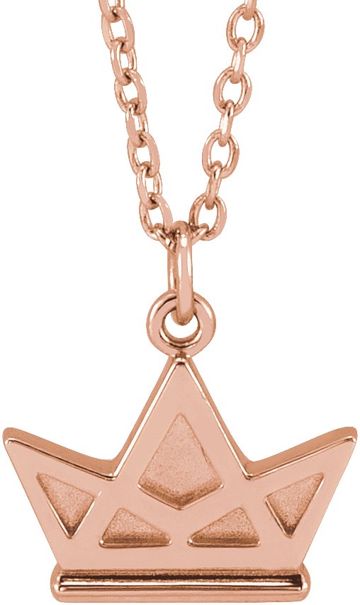Tiny Crown Necklace