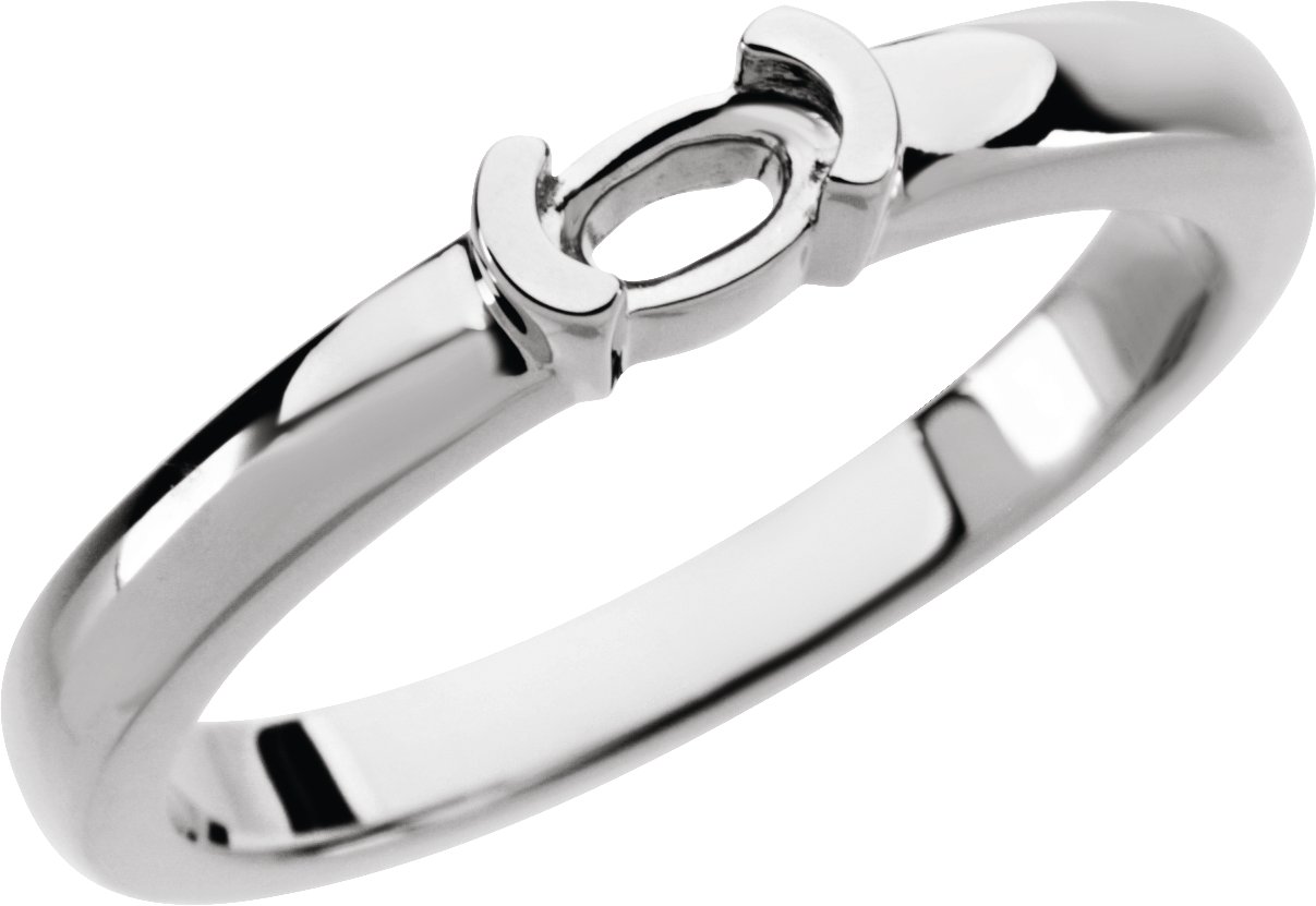 Half-Bezel Family Stackable Ring