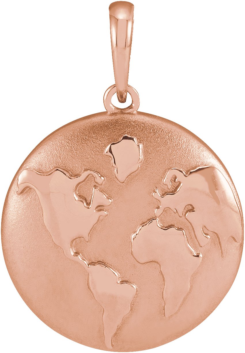 Old World Globe Necklace or Pendant