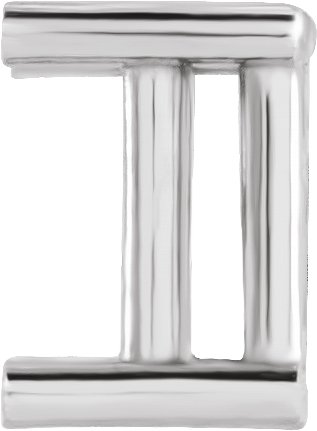 Straight Baguette 4-Prong Earring Setting