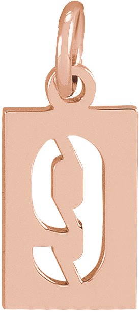 Pierced Numeral Necklace or Pendant