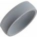 Gray Silicone 7 mm Dome Comfort-Fit Band Size 10
