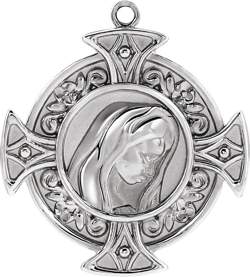 Virgin Mary Cross Dangle