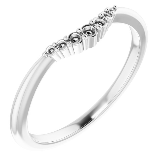 Band Mounting for 10 mm Asscher Ring