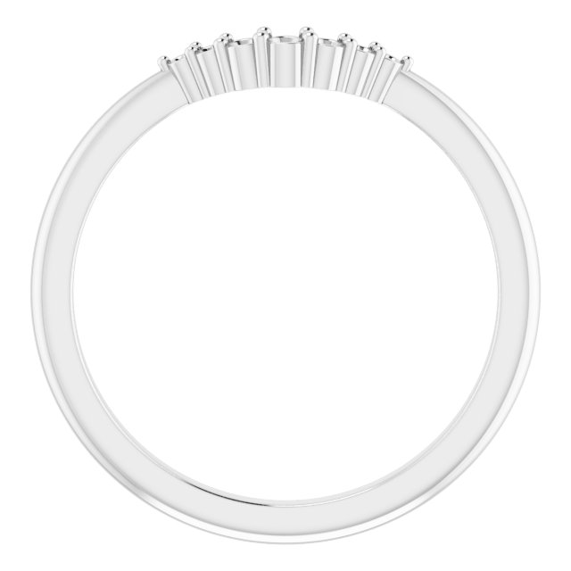 Band Mounting for 10 mm Asscher Ring view 2