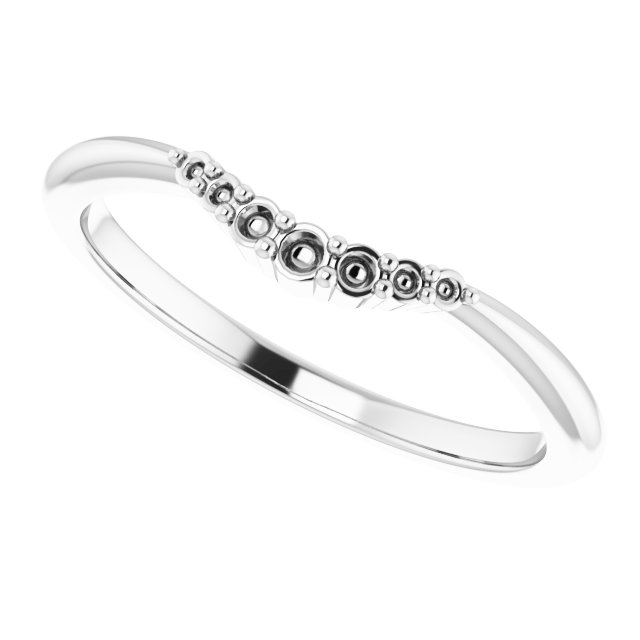 Band Mounting for 10 mm Asscher Ring view 5