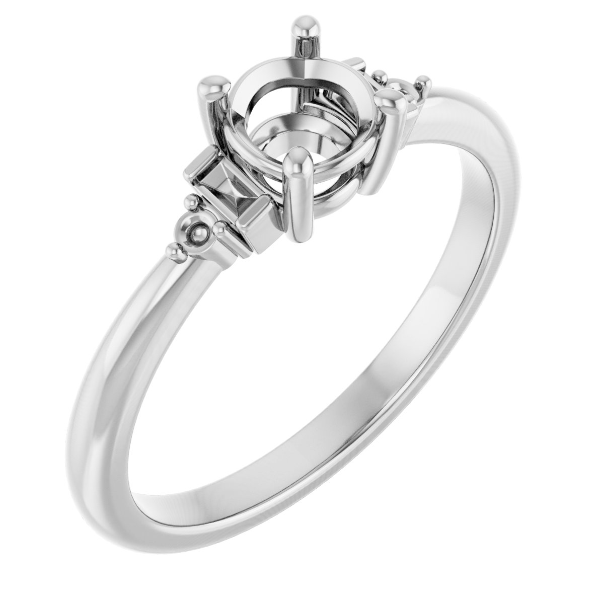 Accented Engagement Ring