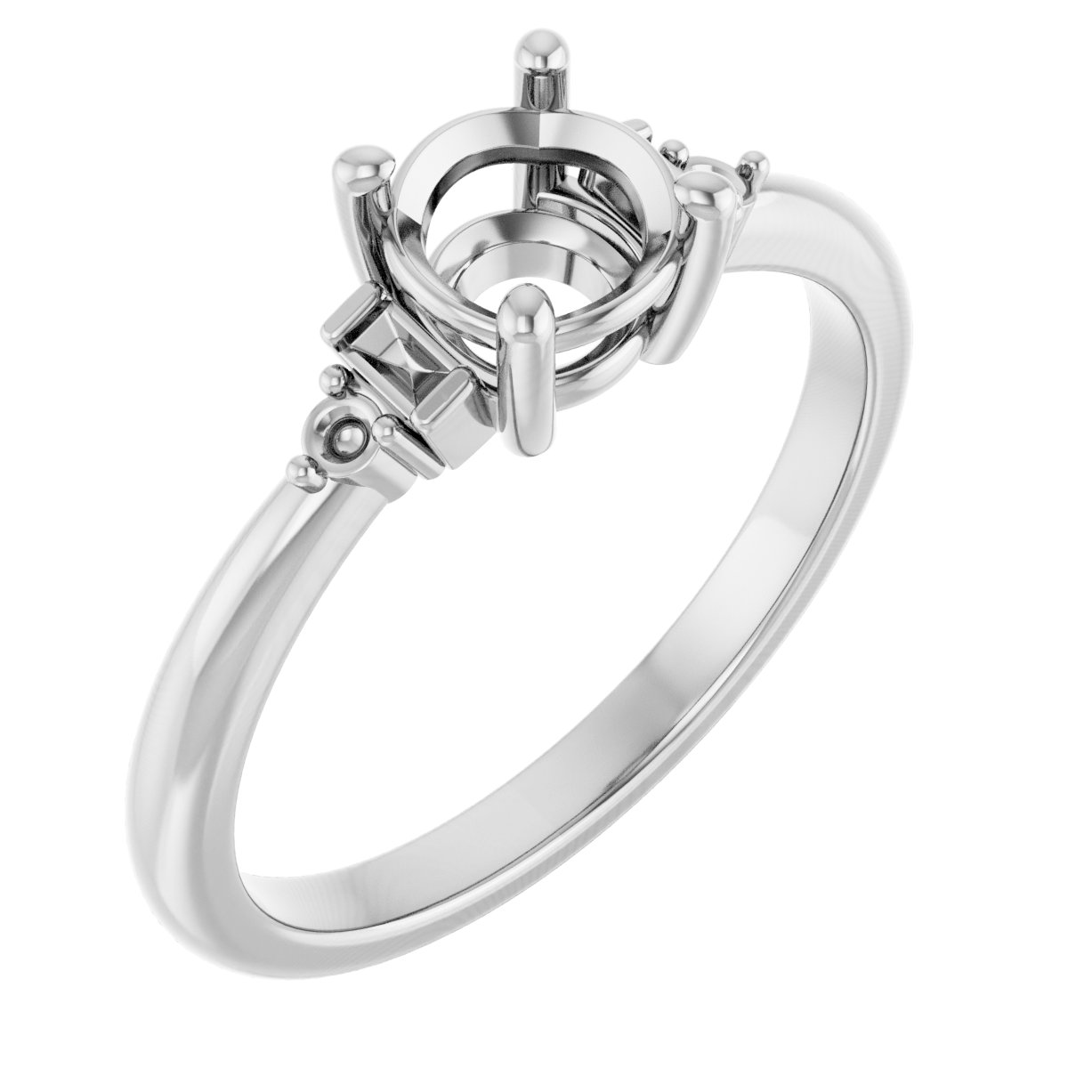 Accented Engagement Ring