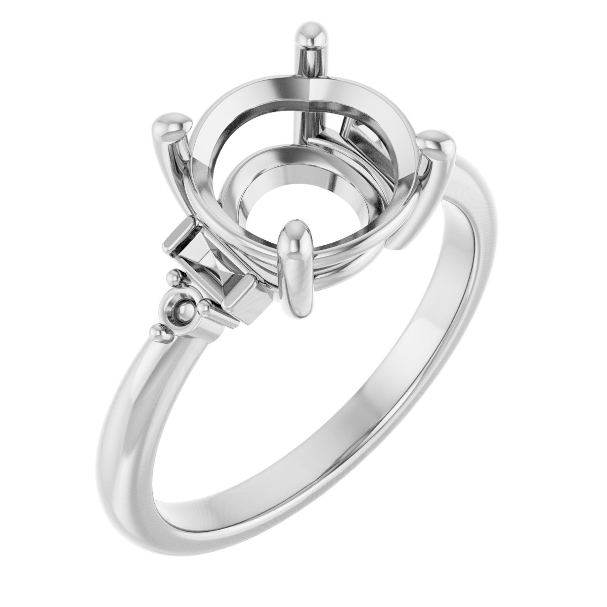 Accented Engagement Ring