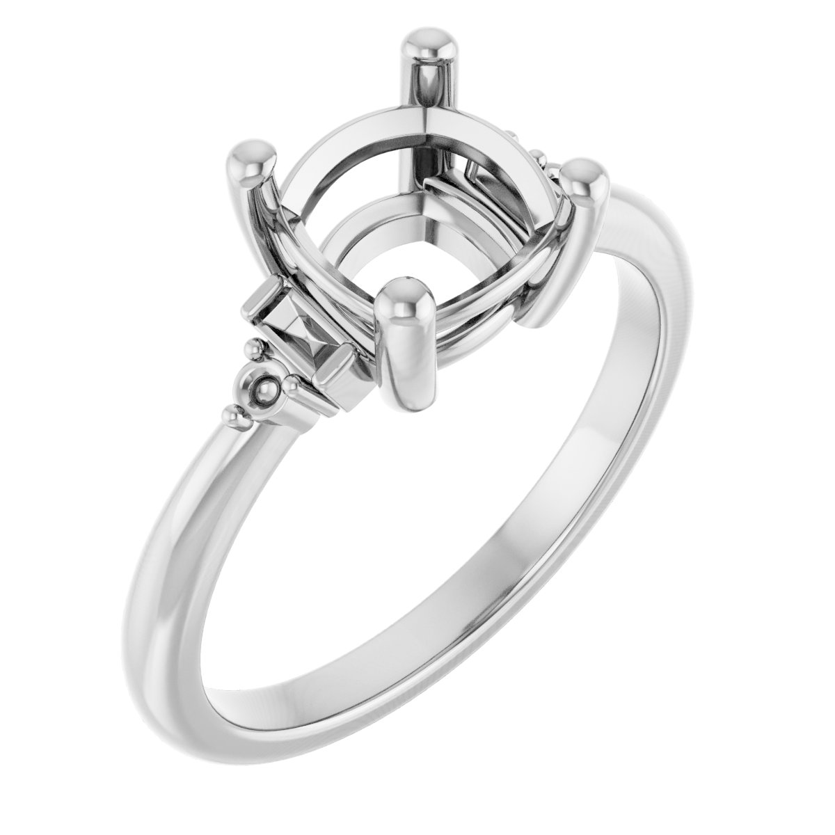 Accented Engagement Ring