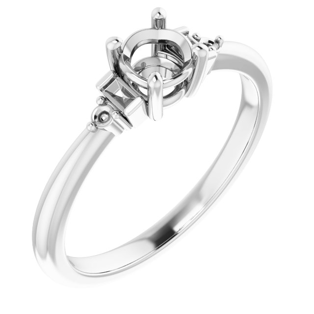 Accented Engagement Ring