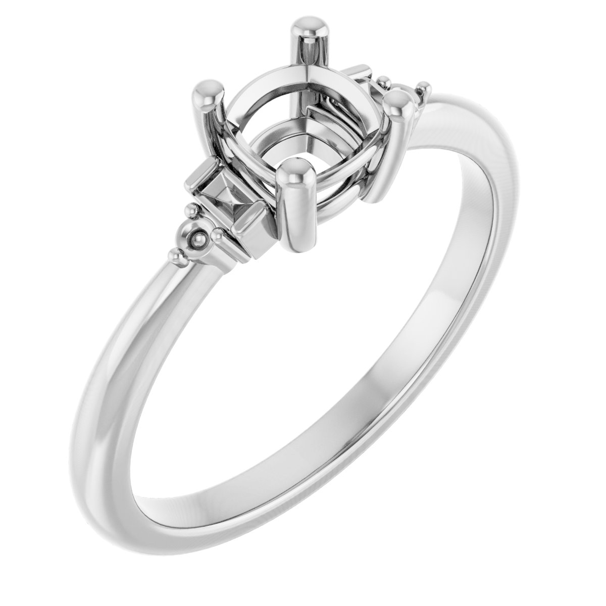 Accented Engagement Ring