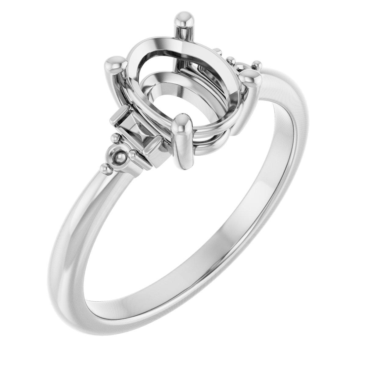 Accented Engagement Ring