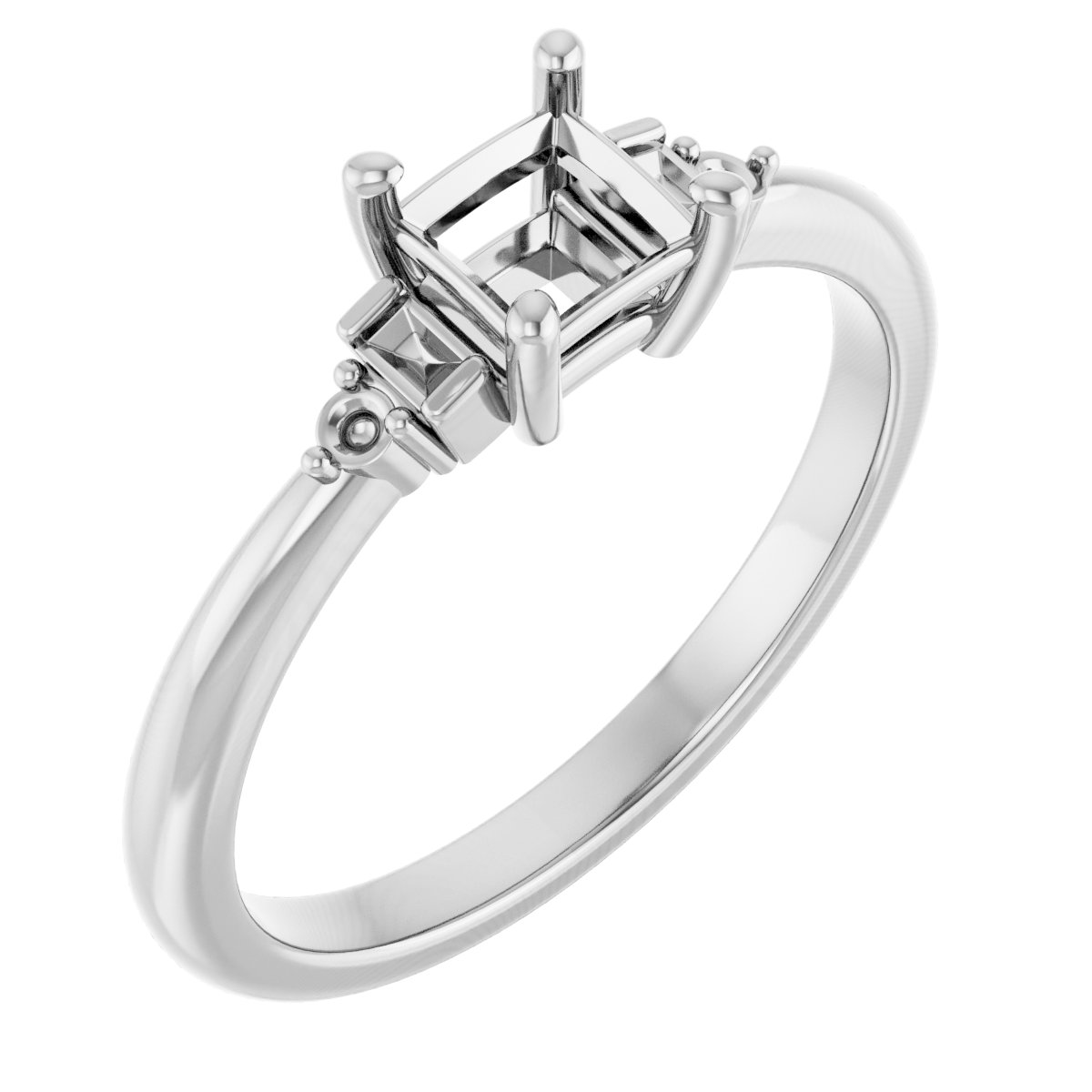 Accented Engagement Ring