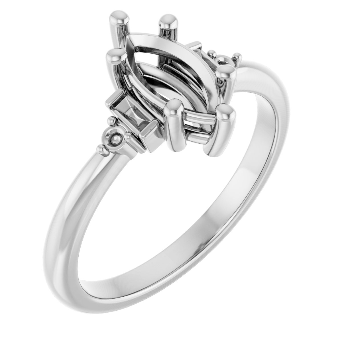 Accented Engagement Ring