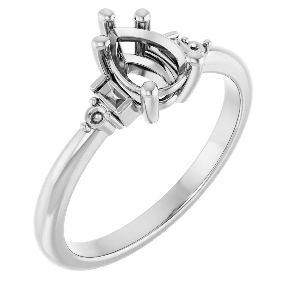 Accented Engagement Ring
