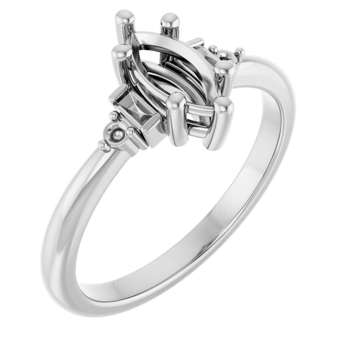 Accented Engagement Ring