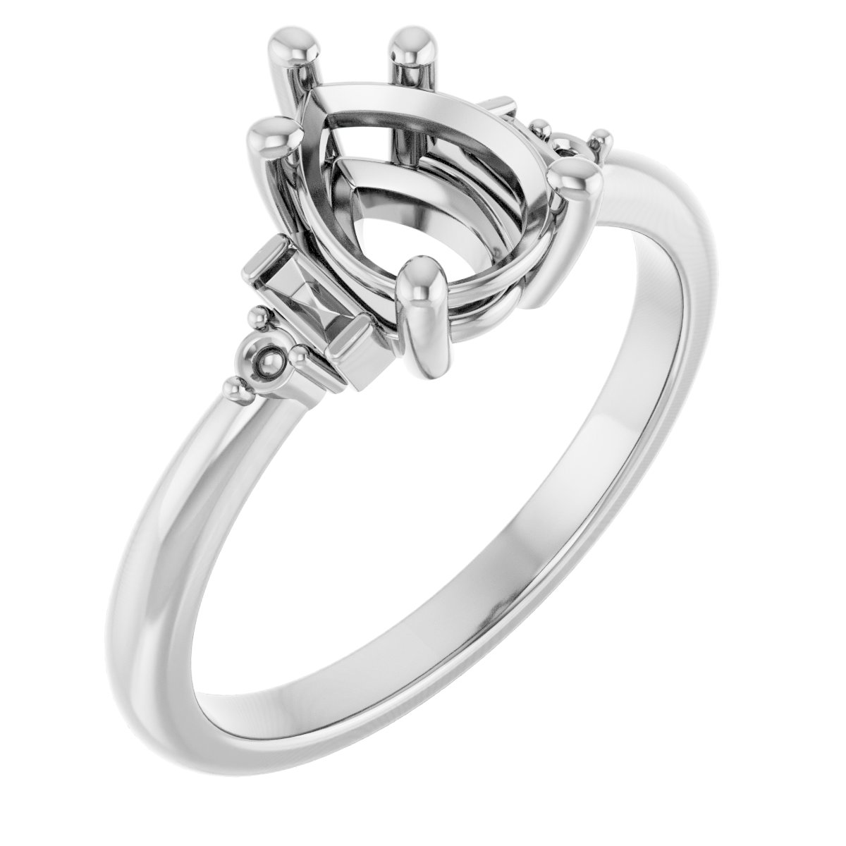 Accented Engagement Ring