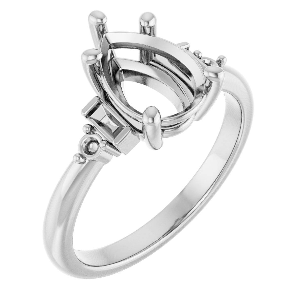 Accented Engagement Ring