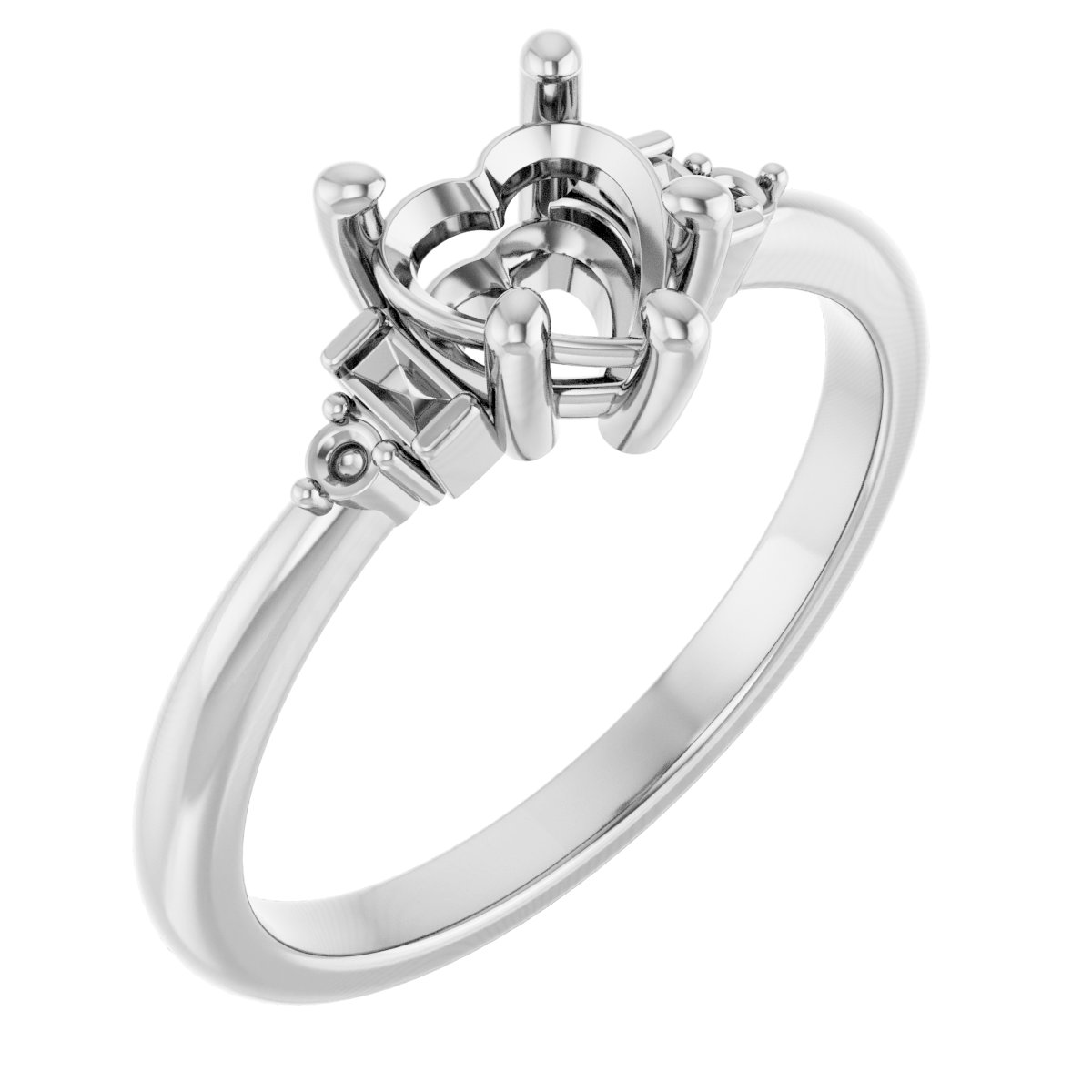 Accented Engagement Ring